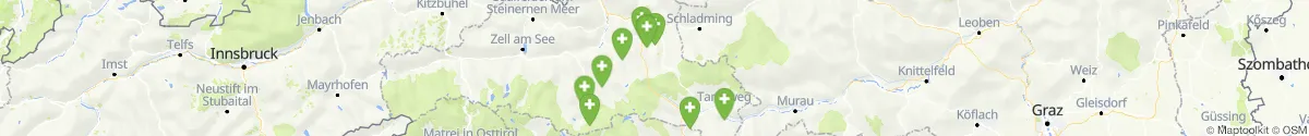 Kartenansicht für Apotheken-Notdienste in der Nähe von Sankt Michael im Lungau (Tamsweg, Salzburg)